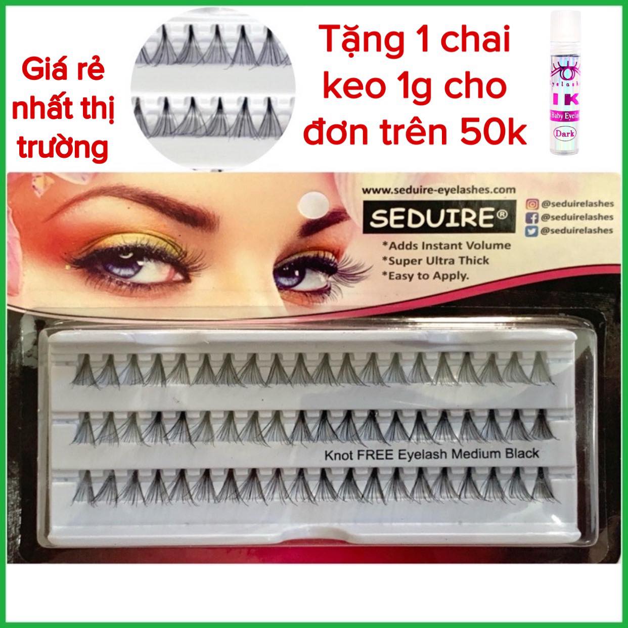 Mi chùm (Mi bụi) không chân (Knot Free Eyelash)