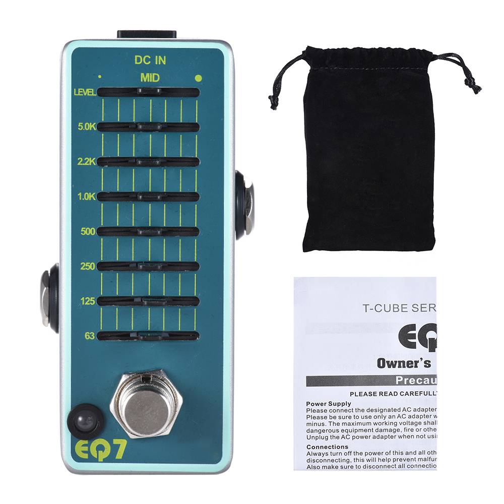 ENO EX EQ7 Guitar Equalizer Effect Pedal 7-Band EQ Full Metal Shell True Bypass