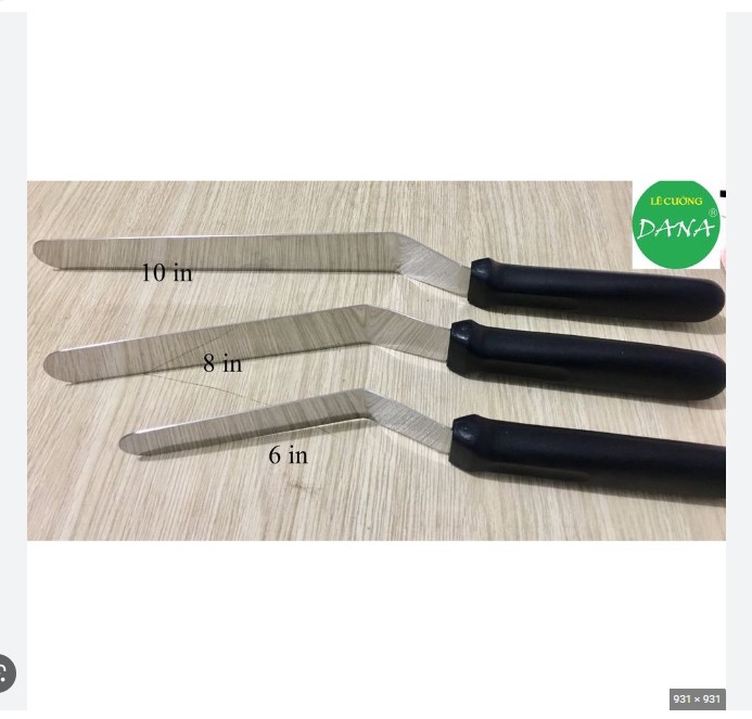 Dao chét bánh, chà láng cong / thẳng 6in - 10in