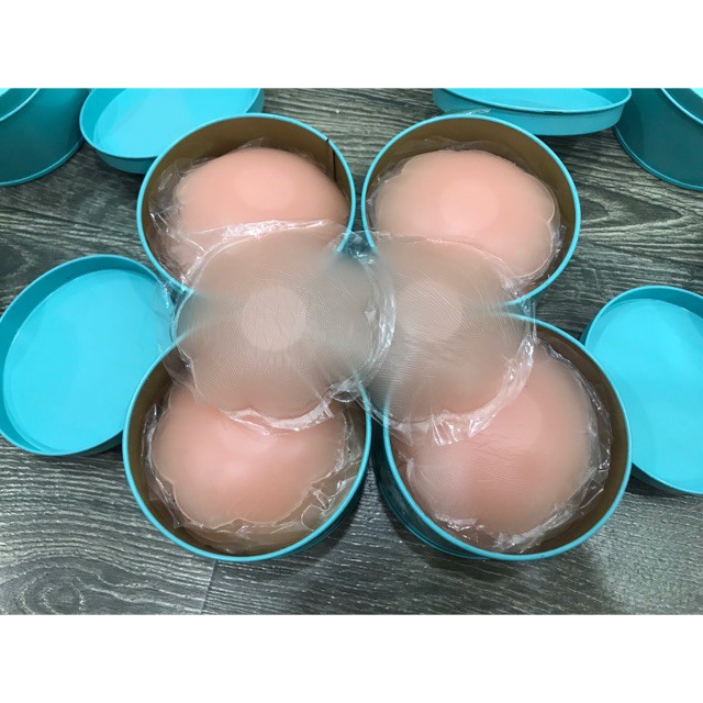 Hộp 5 đôi (10 miếng) dán ti Silicon dán nhũ hoa