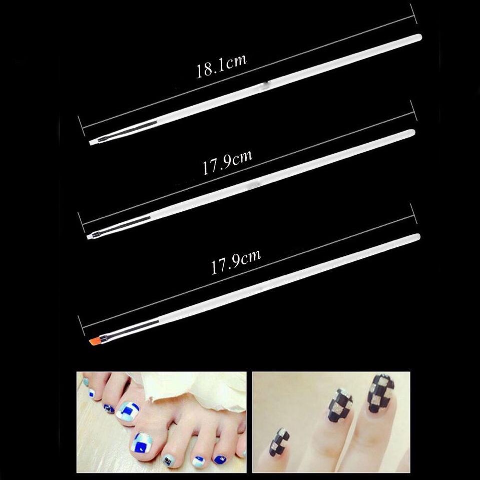 Set 15 Cọ Và Bút Vẽ Móng Chuyên Nghiệp (Màu ngẫu nhiên)
