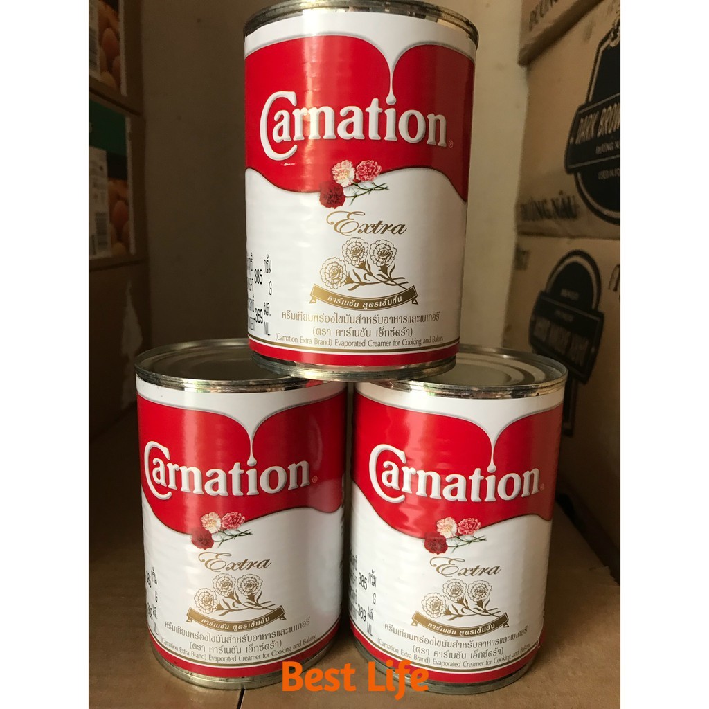 Sữa hoa hồng 385g nhãn hiệu Carnation Thái Lan