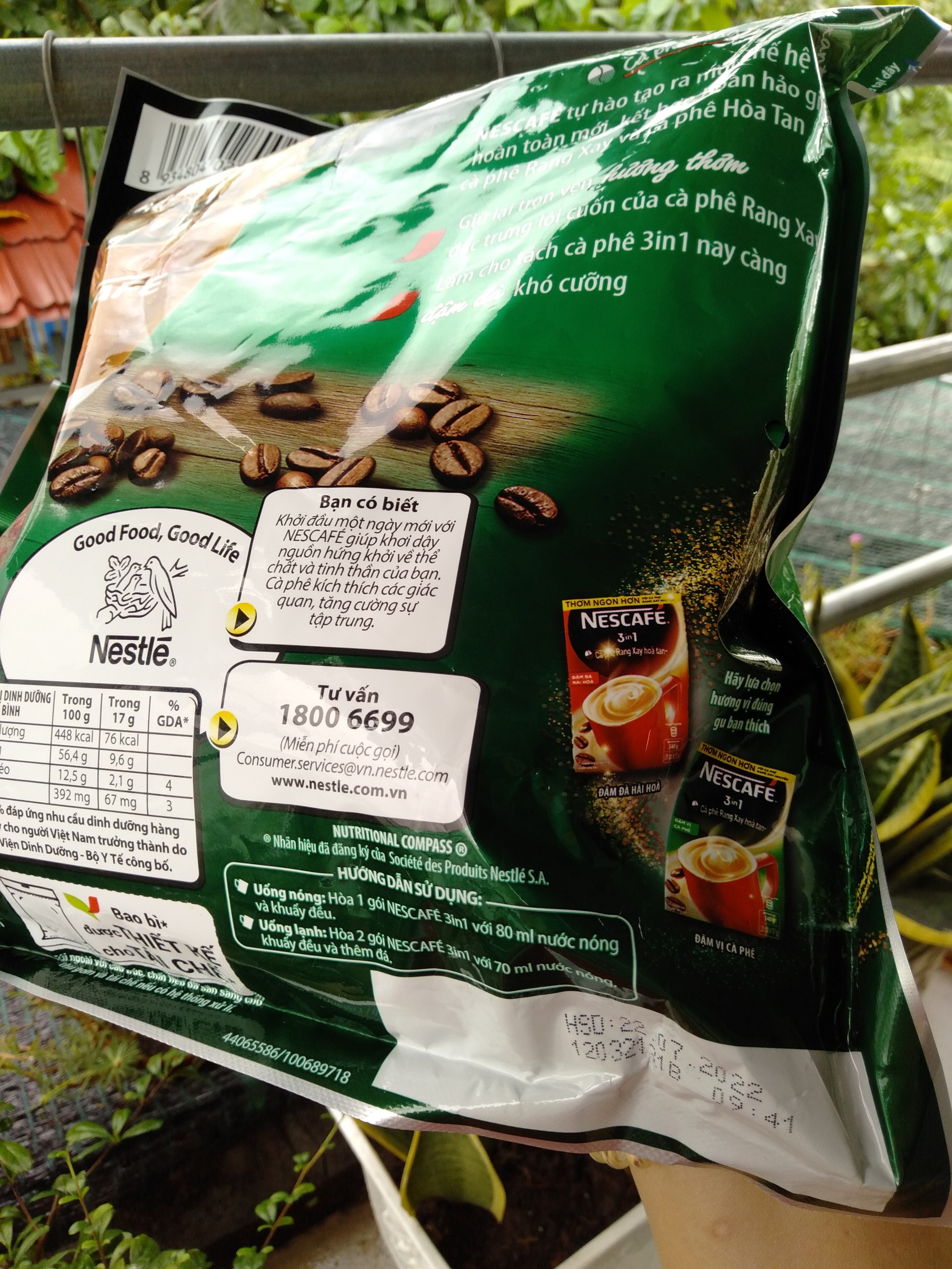 Cafe sữa Nescafe - Đậm vị cafe 782g (46 gói x 17g)