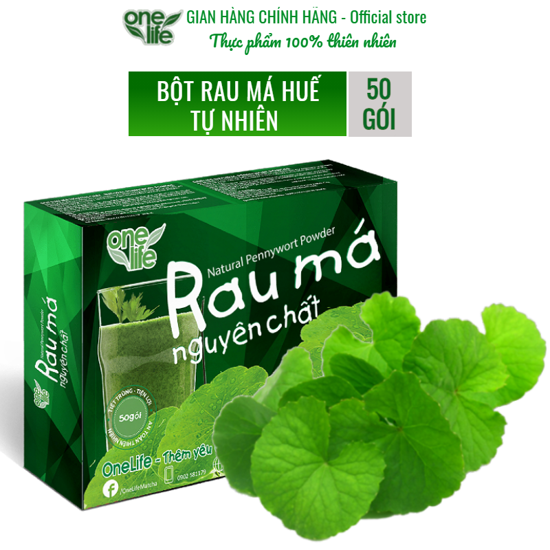 [Quà tặng không bán] Stick 2gram Bột Rau má tươi hòa tan uống liền nguyên chất, giảm cân, không đường OneLife - Khuyến mãi tặng kèm Rau má thiên nhiên 2gr nguyên liệu làm bánh, tốt cho giấc ngủ