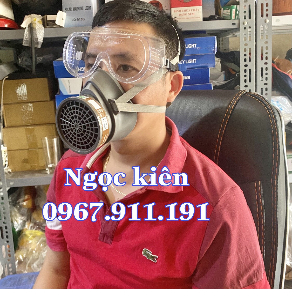 bộ mặt nạ chống hóa chất,mặt nạ phun sơn ( gồm 1 máy + 1 phin lọc)