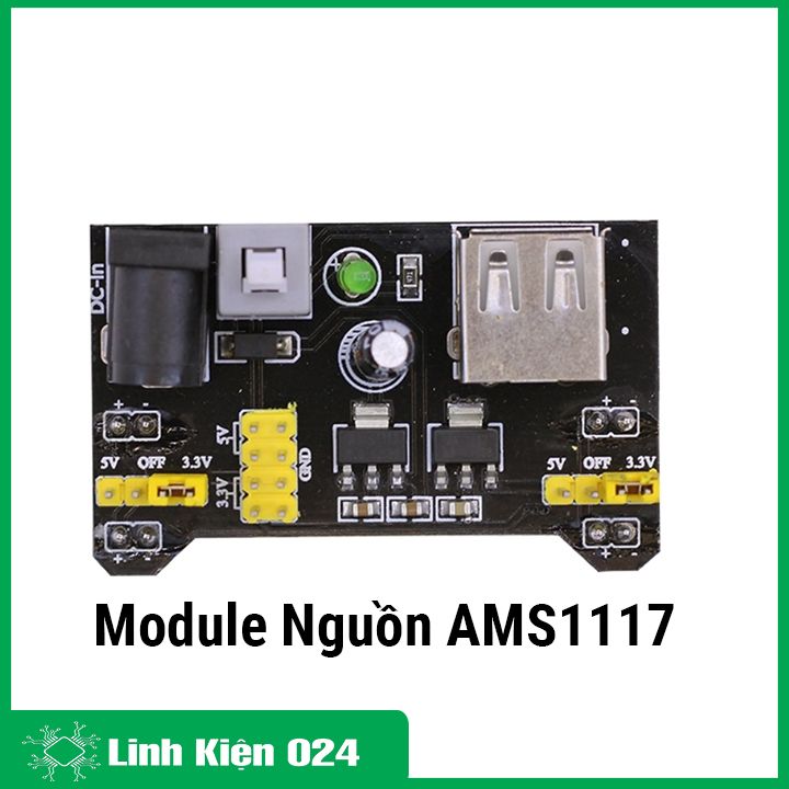 Combo module nguồn AMS1117 3V3-5V và board test MB-102