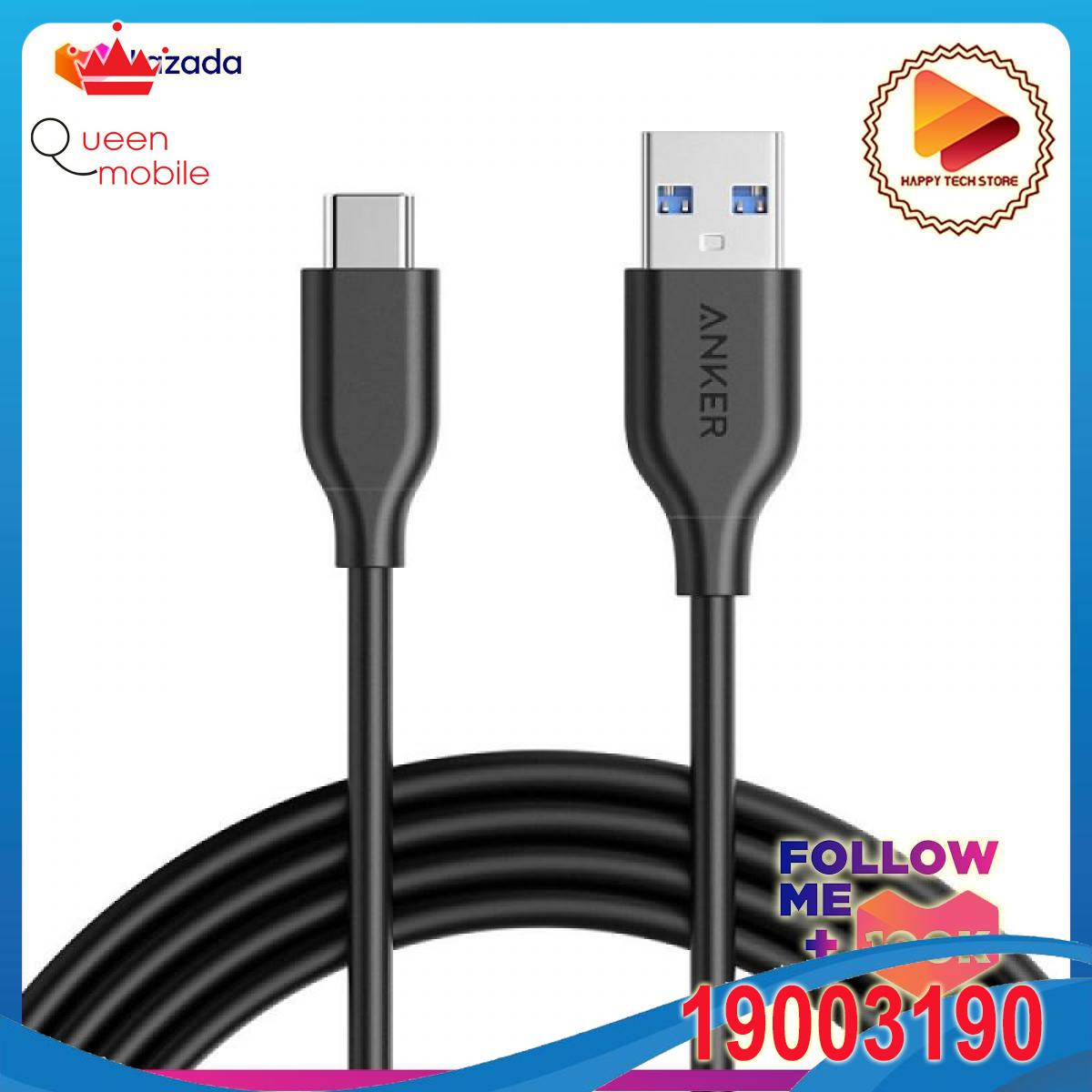 [HCM]Cáp Anker PowerLine USB 3.0 ra USB-C - 1.8m - A8166
