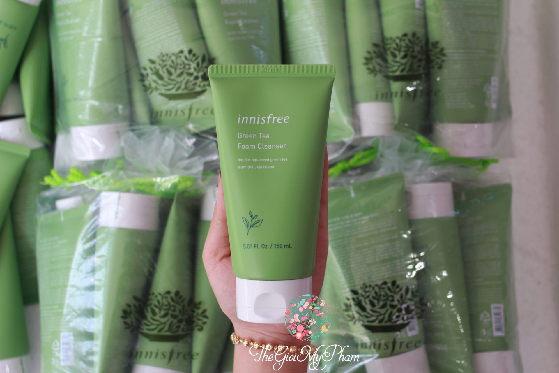 sữa rửa mặt trà xanh innisfree mẫu 2019