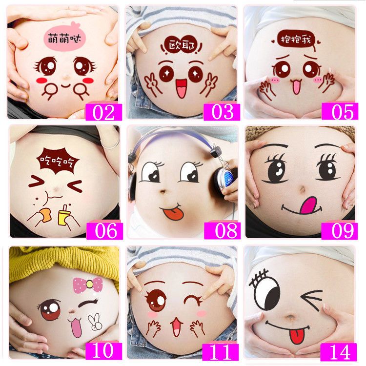Hình dán bụng bà bầu hình dán bụng bà bầu hình dán bụng bầu hình dán rốn bà bầu hình dán ảnh studio chụp ảnh đạo cụ chụp ảnh