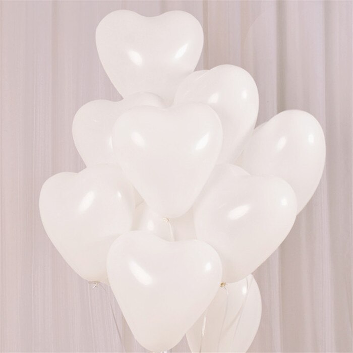 Bộ 100 Bong Bóng Bay Balloon Hình Trái Tim 6 inch Nhiều Màu