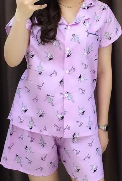 [HCM]Đồ bộ ngắn mặc nhà (free size 40-55kg)