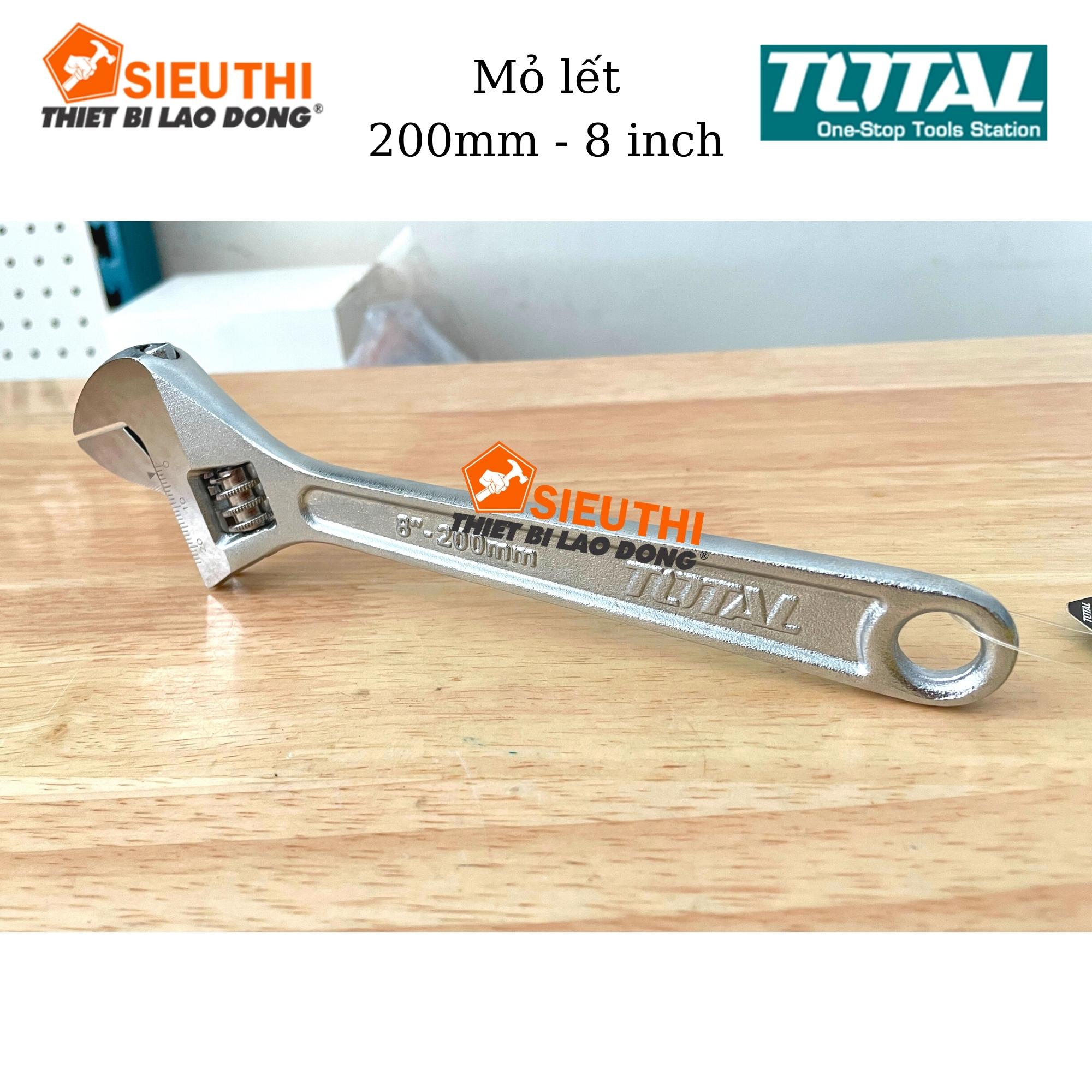 Total Mỏ lết 200mm 8inch Adjustable Wrench THT101083