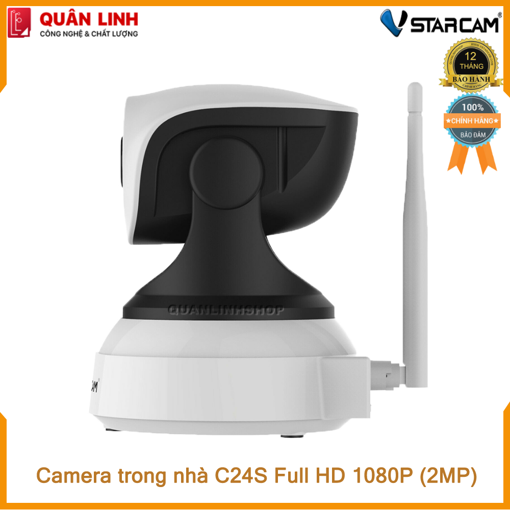 Camera wifi IP Vstarcam C24s Full HD 1080P kèm thẻ nhớ 32G-128GB