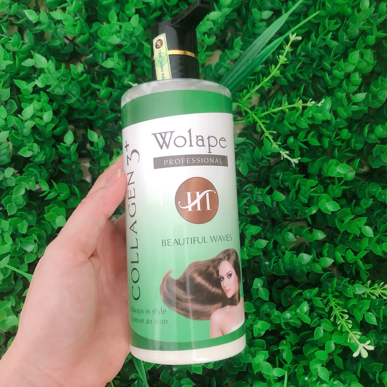 Kem hấp Collagen Wolape HT phủ bóng tóc 500ml
