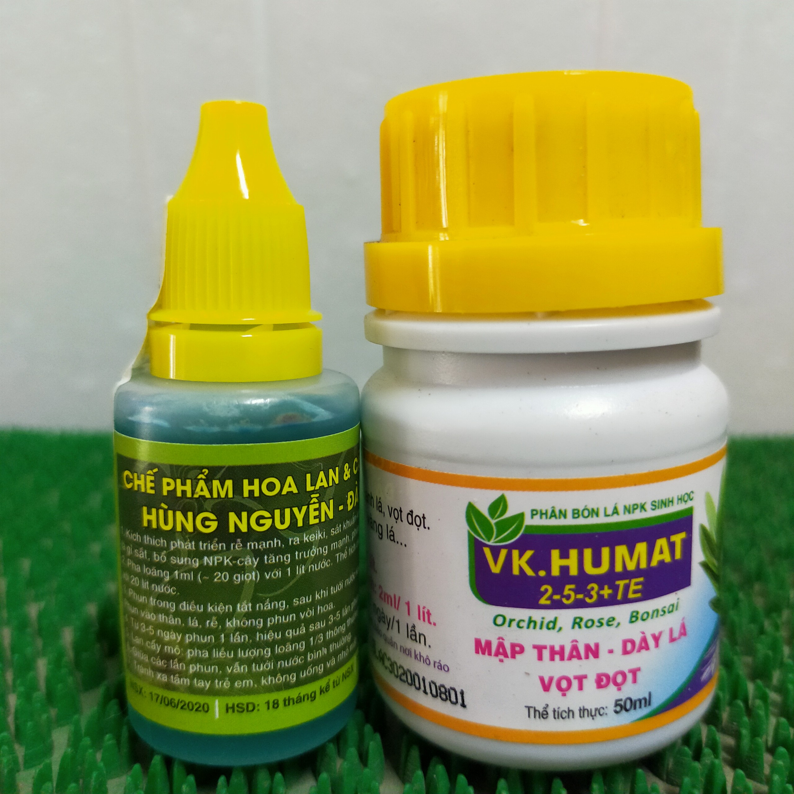 Combo chế phẩm Hùng Nguyễn – Đà Lạt  &  phân bón Humat- Kích rễ - mập thân, xanh lá, dài đọt