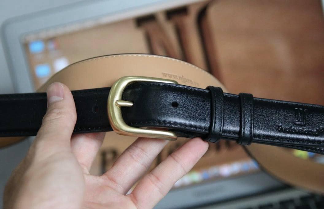 Thắt  lưng bản 2,8cm-3.0cm  da  bò naspa dòng cao cấp da bò