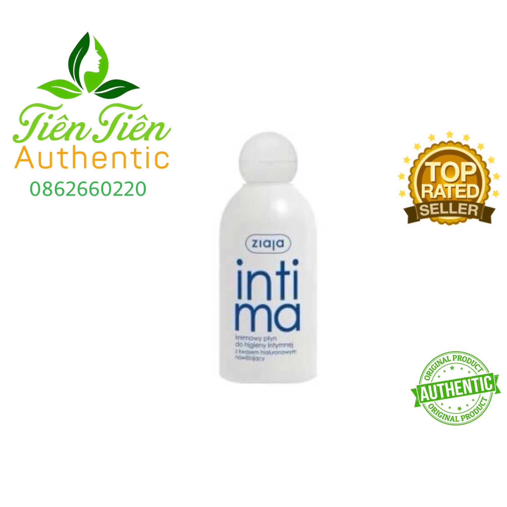 DUNG DỊCH VÊ SINH PHỤ NỮ INTIMA XANH Nhạt 200ML