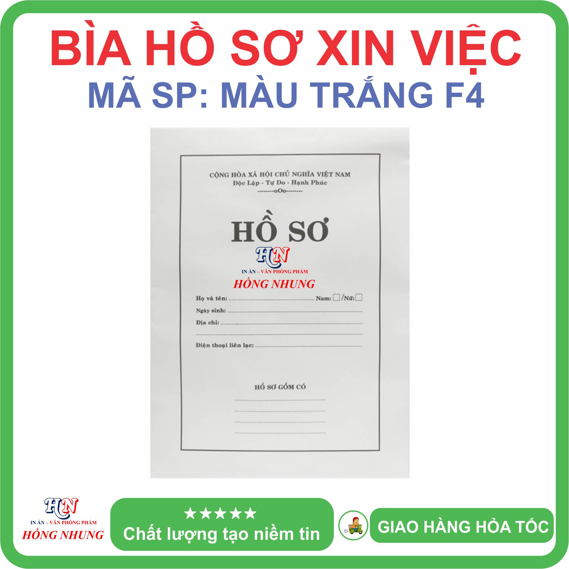 [SÉT ] COMBO 10 BAO HỒ SƠ TRẮNG, KÍCH THƯỚC KHỔ A4/F4