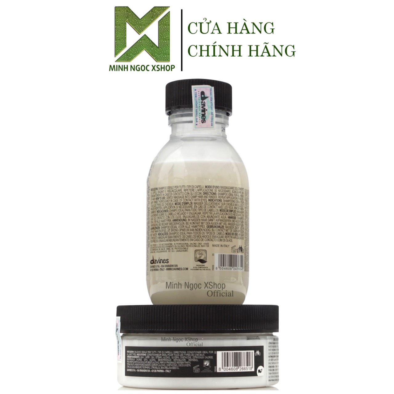 Dầu gội xả hoàn mỹ cho mọi loại tóc Davines Oi 90ML + 75ML