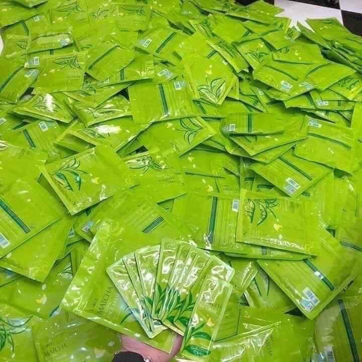 Mặt nạ ngủ trà xanh trị mụn Matcha LaiKou