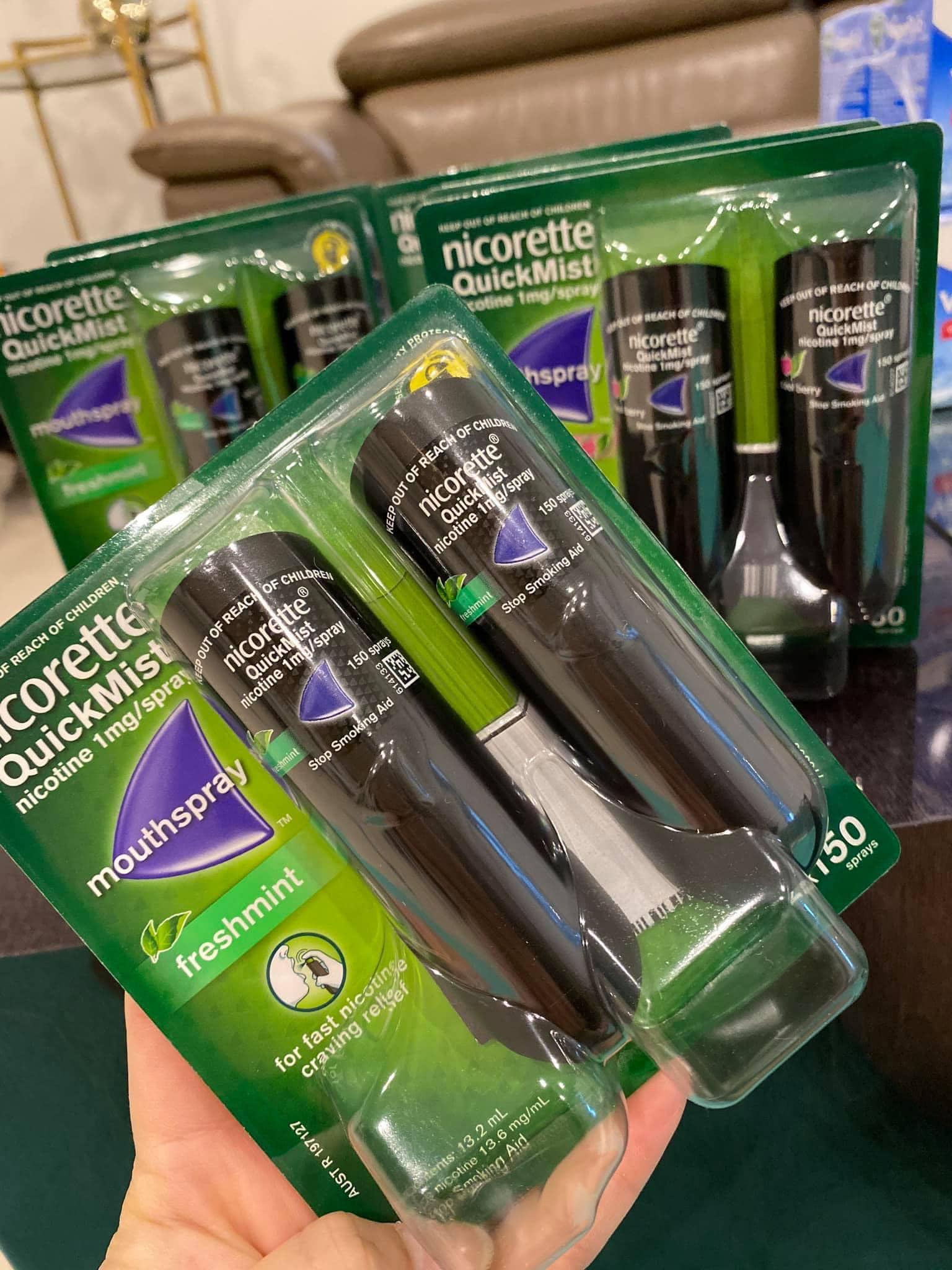 Xịt Nicorette Quick Mist 3 pack