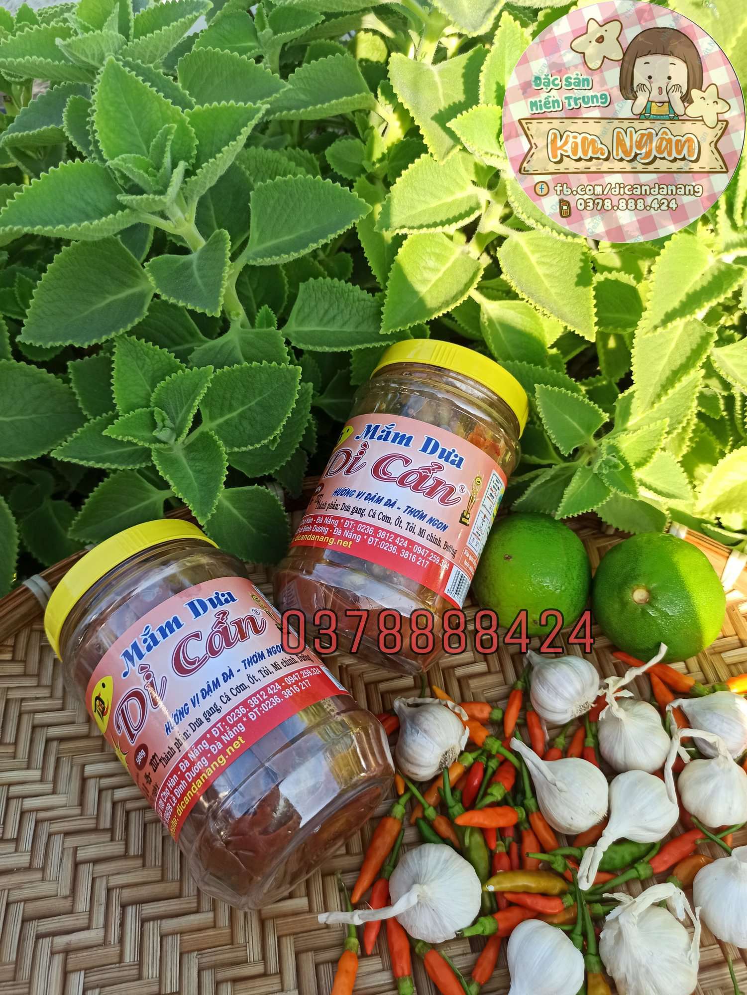 [HCM]2 hủ Mắm Dưa Dì Cẩn 500g