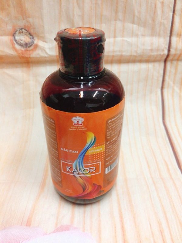 Màu thực phẩm dạng lỏng màu cam kalor 350gr