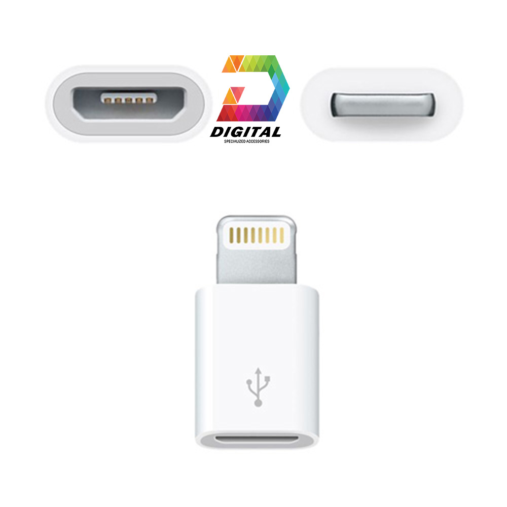 Đầu Nối Cáp Sạc Micro USB Sang iPhone, iPad