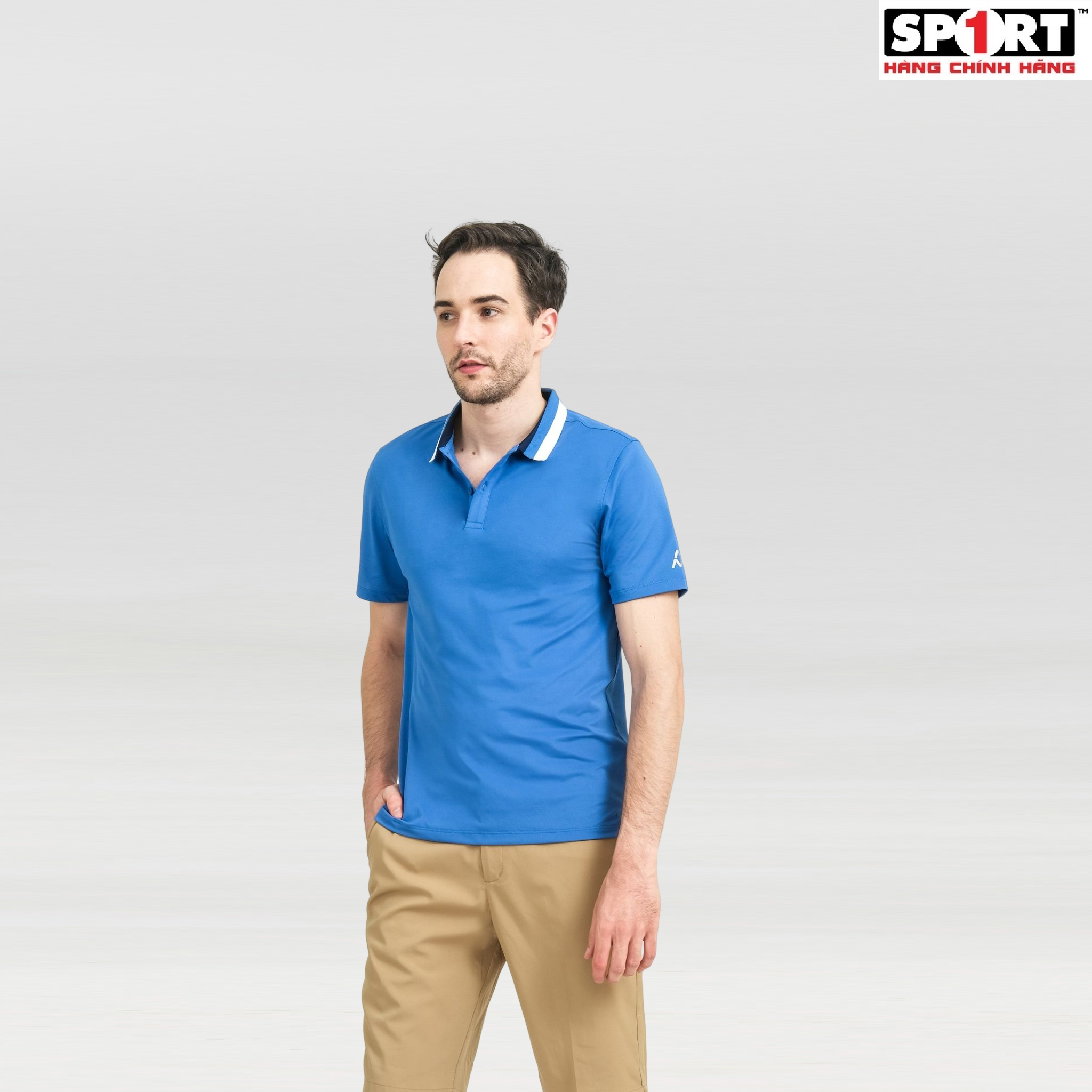 Áo Thun Polo Thể Thao Nam AM MP100 Ngắn Tay Có Cổ Kháng Khuẩn, Chống Tia UV, Thấm Hút Mồ Hôi Tốt, Thoáng Khí