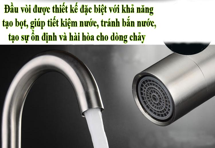 Vòi rửa chén nóng lạnh ROKEE - DL111 (Trắng bạc)