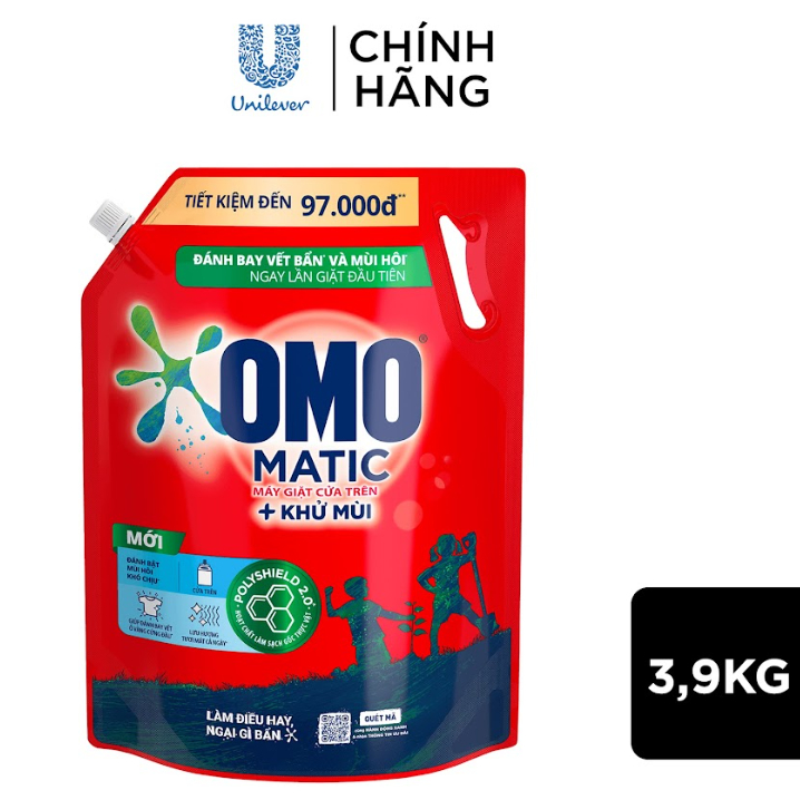 Túi nước giặt OMO Matic 3,6kg/ 3,9Kg