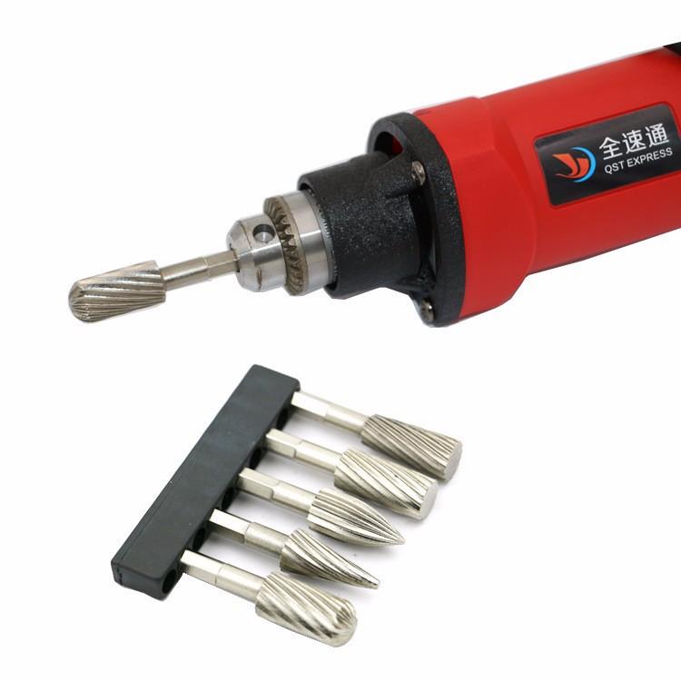 Bộ 5 mũi khắc, mài, làm lũa HSS cao cấp-lõi 6mm