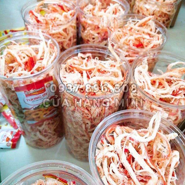 【DATE MỚI】Khô Mực Xé Sợi Hấp Nước Dừa ~250g (Sản Phẩm Như Hình)