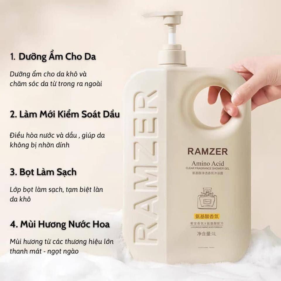 [Chính Hãng] Sữa Tắm Ramzer Hương Nước Hoa 1 Lít