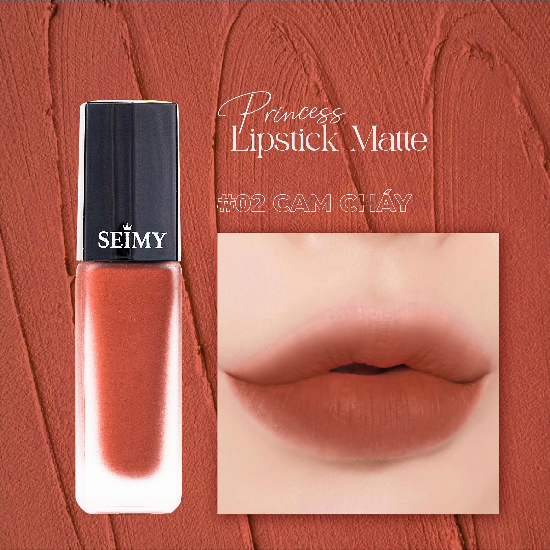 Son kem lì SEIMY - Princess Lipstick Matte 5g