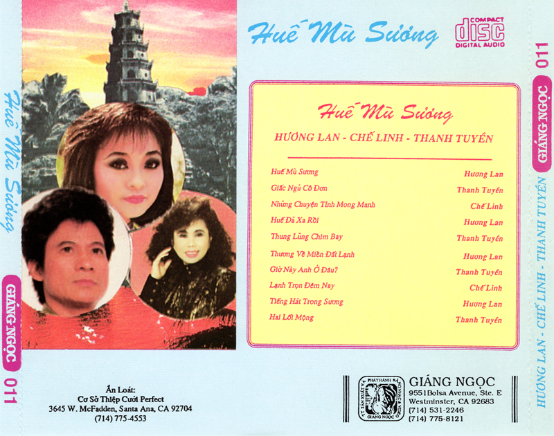 Bộ 5 đĩa cd nhạc về huế 1