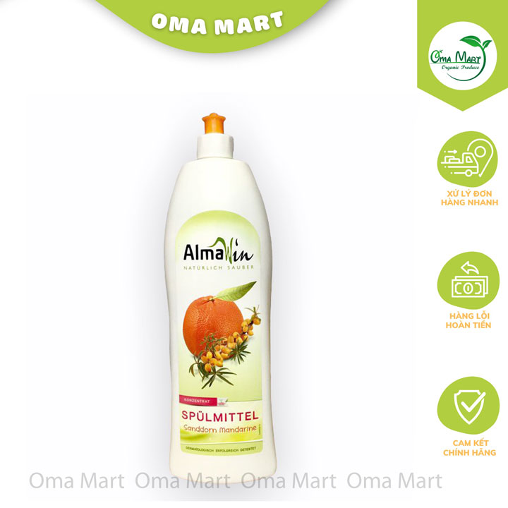 Nước Rửa Chén Hương Quýt  Hữu Cơ Almawin 1lit