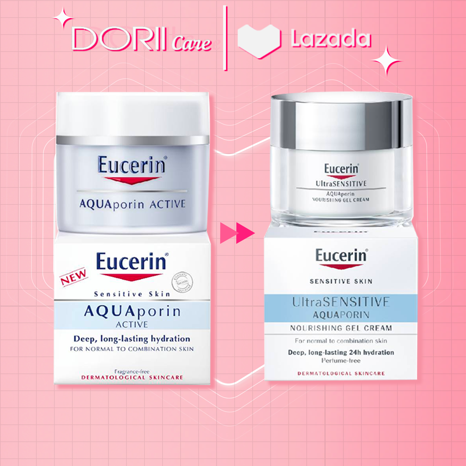 EUCERIN KEM DƯỠNG CẤP ẨM AQUAPORIN ACTIVE 50ML