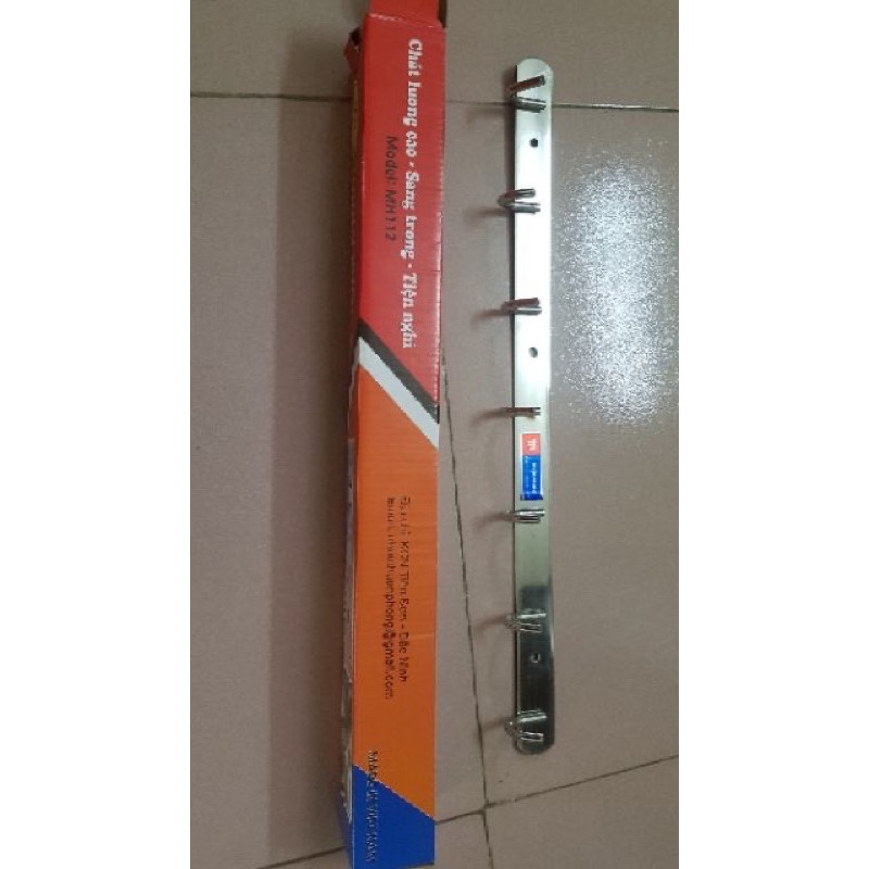 Mắc áo đơn inox vinataba, mắc 7 nhịp treo