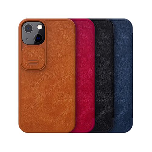 Bao Da iPhone 13 Hiệu Nillkin Qin Pro Leather Case Chính Hãng Bảo Vệ Camera