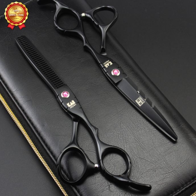 Kéo cắt tóc Kasho HA 02 đen (1 cây cắt)