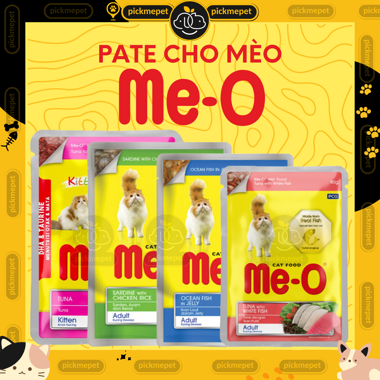 Pate Me-o Cho Mèo Trưởng Thành 80g
