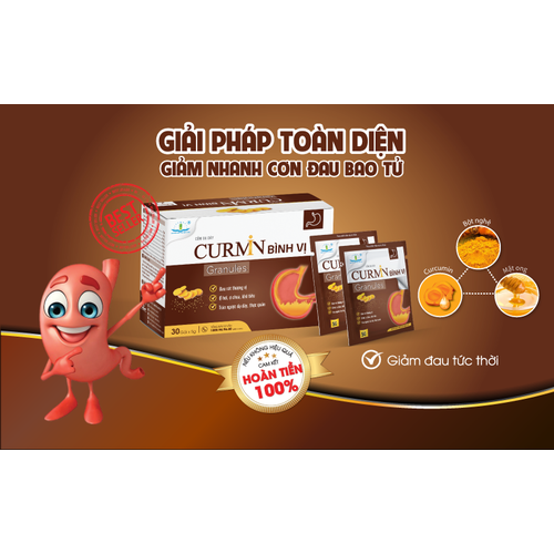 Cốm Dạ Dày CURMIN BÌNH VỊ Granules H/30goi