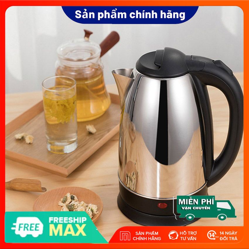 Bình đun nước siêu tốc - ấm đun nước siêu tốc - ấm siêu tốc - bình đun siêu tốc - bình siêu tốc - dung tích 1.8l - hàng cao cấp - chất liệu 100% inox độ bền cực cao - bảo hành toàn quốc 12 tháng.