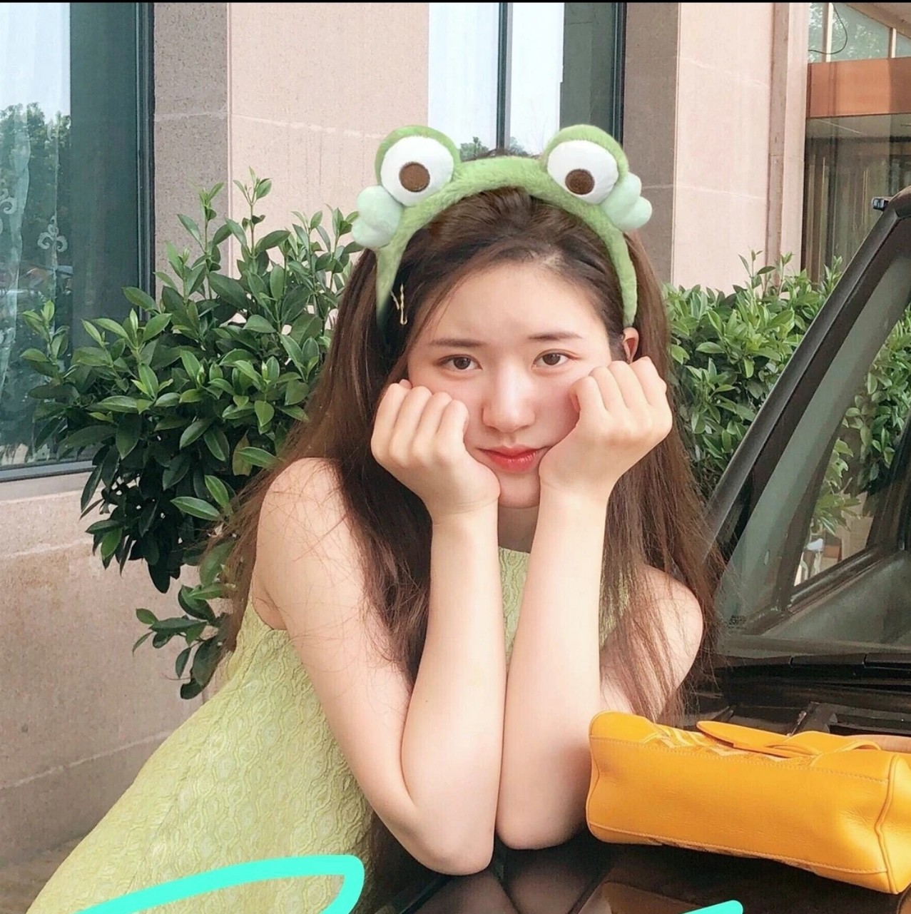 Bờm cài tóc hàn quốc, bờm con ếch cài tóc YUUKI,bờm tóc con ếch đáng yêu, băng đô cài tóc cute