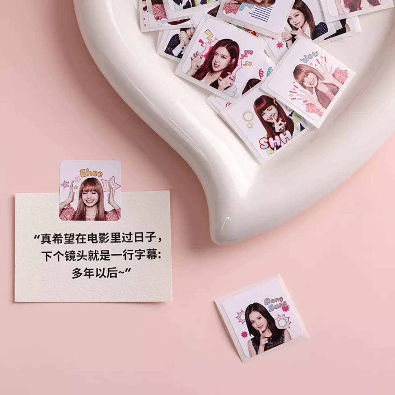 Cuộn 500 miếng dán sticker Blackpink idol siêu đẹp Canarystore54
