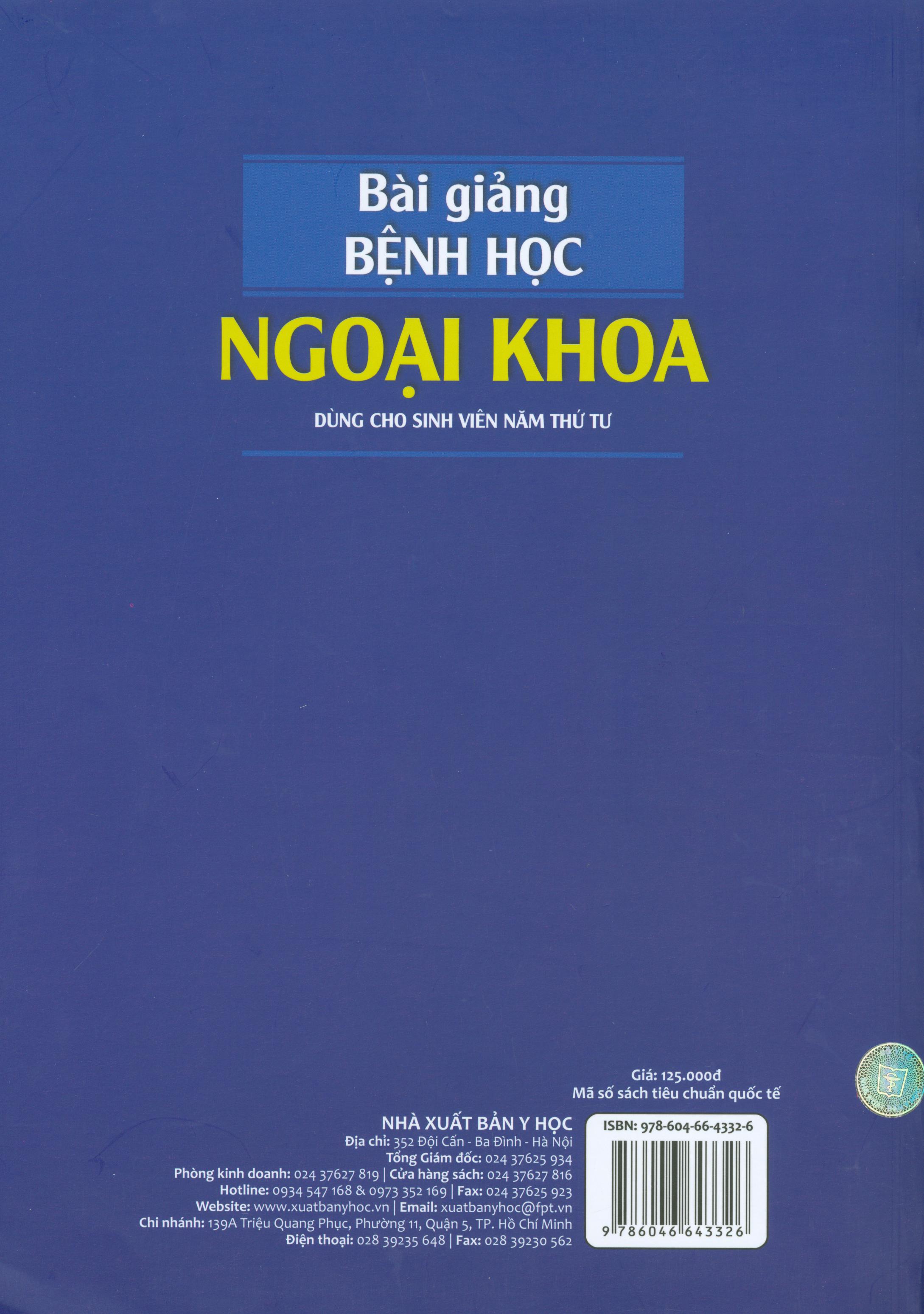 Bài giảng bệnh học ngoại khoa