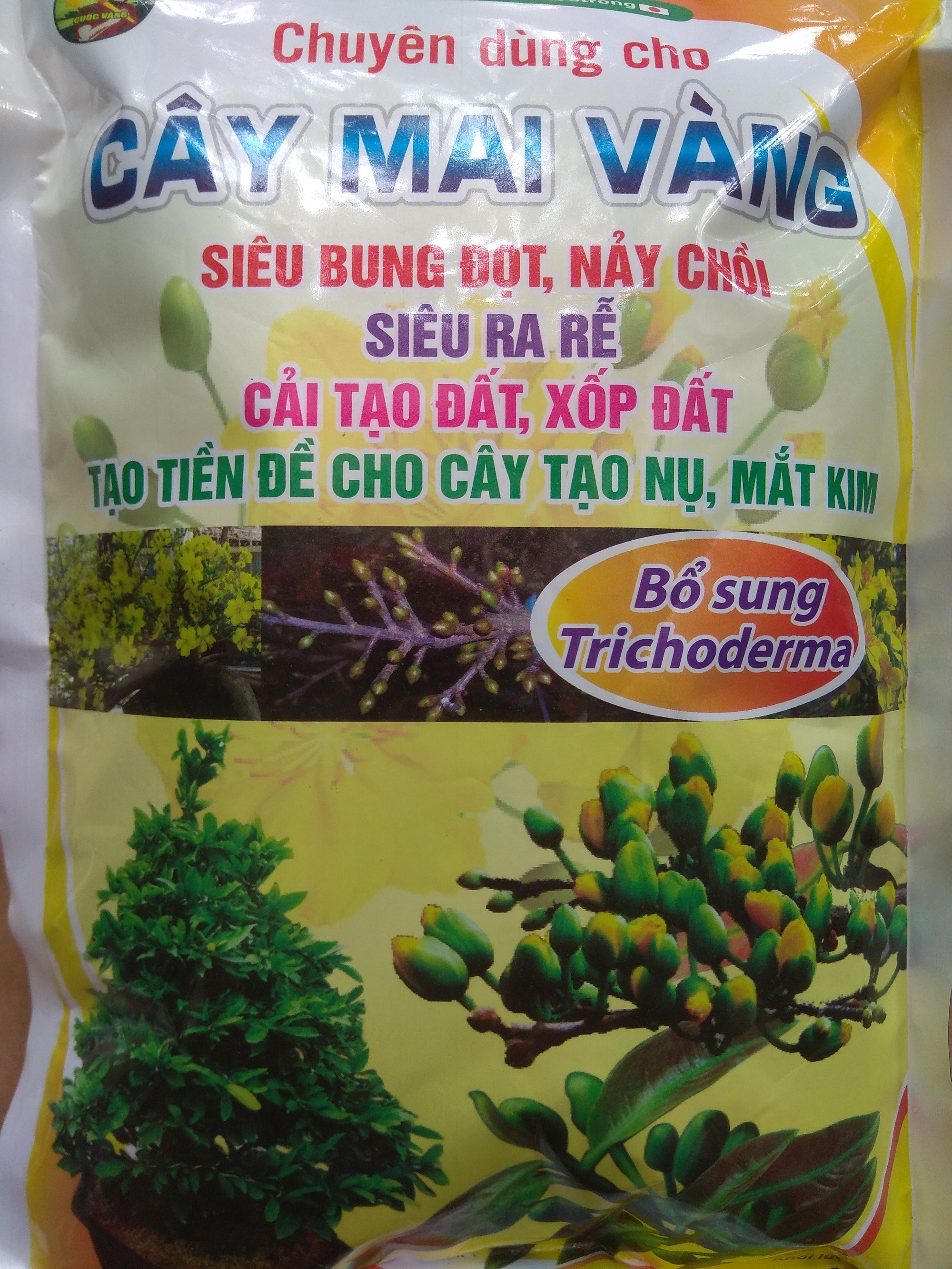Phân bón chuyên dùng cho cây Mai bung đọt, nảy chồi - gói 1 kg