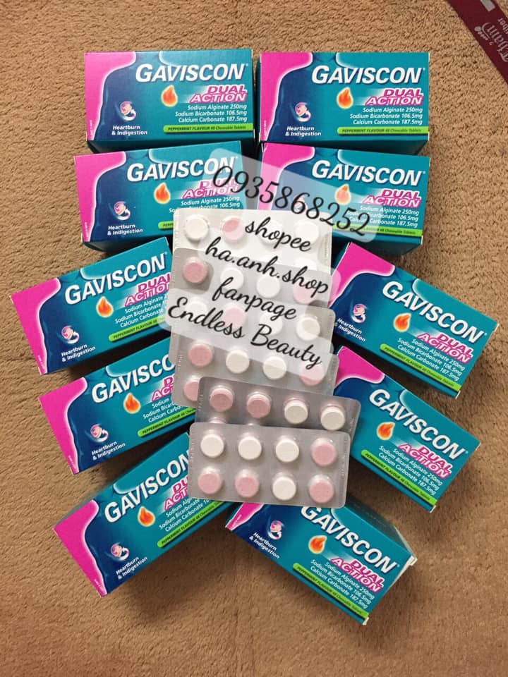 Gaviscon 48 viên giảm triệu chứng đau dạ dày