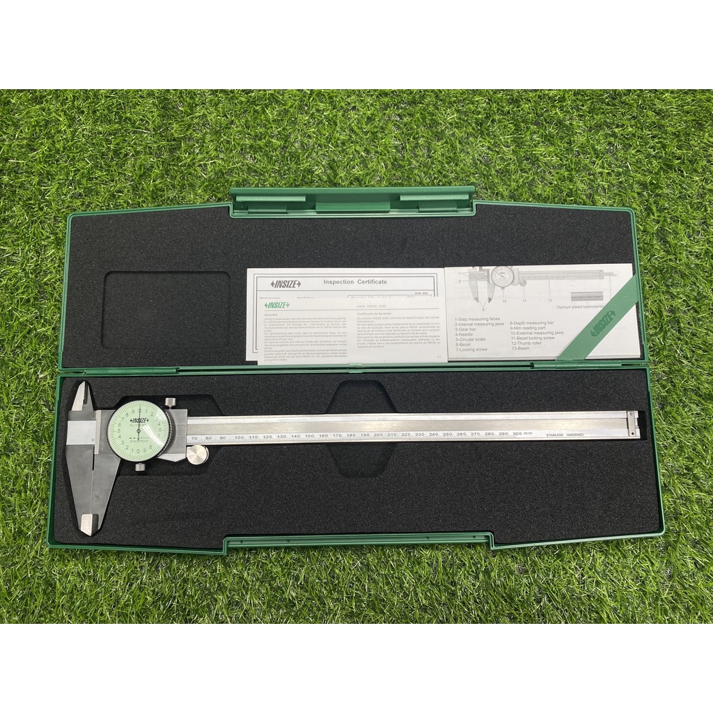 Thước kẹp cơ đồng hồ INSIZE 1311 hàng chính hãng, độ bền cao, đo chính xác, mặt đồng hồ chịu va đập